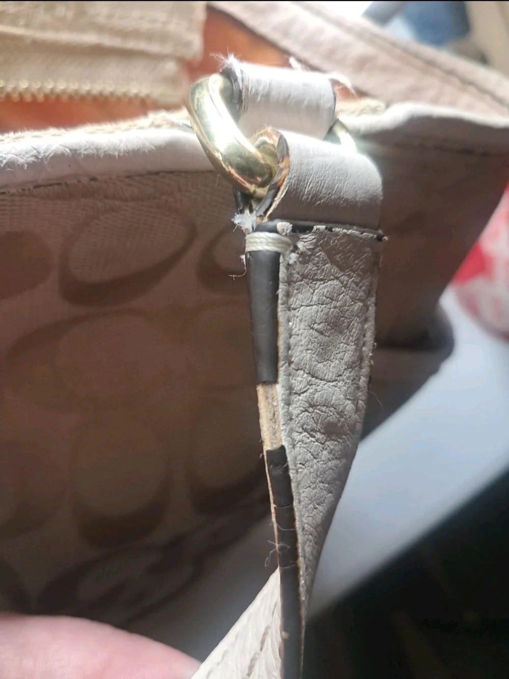 Coach Park Signature Carrie Tote Purse Handbag